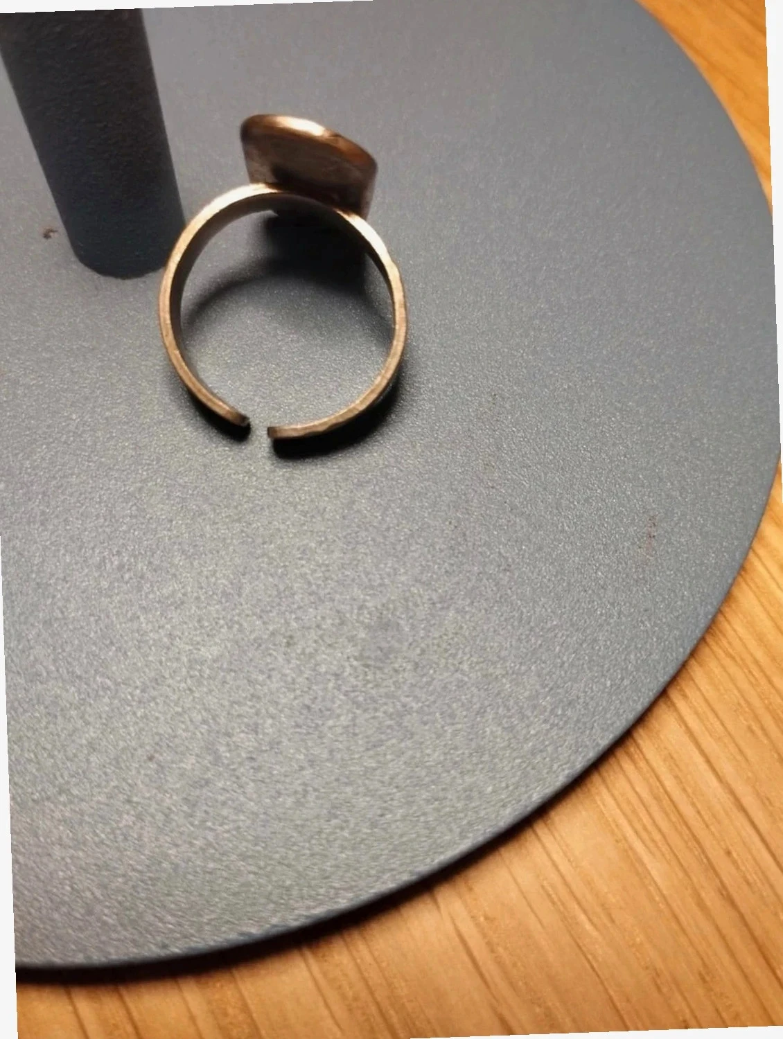 Vintage zilveren ring. Bloemenmotief. Verstelbare maat – photo 4